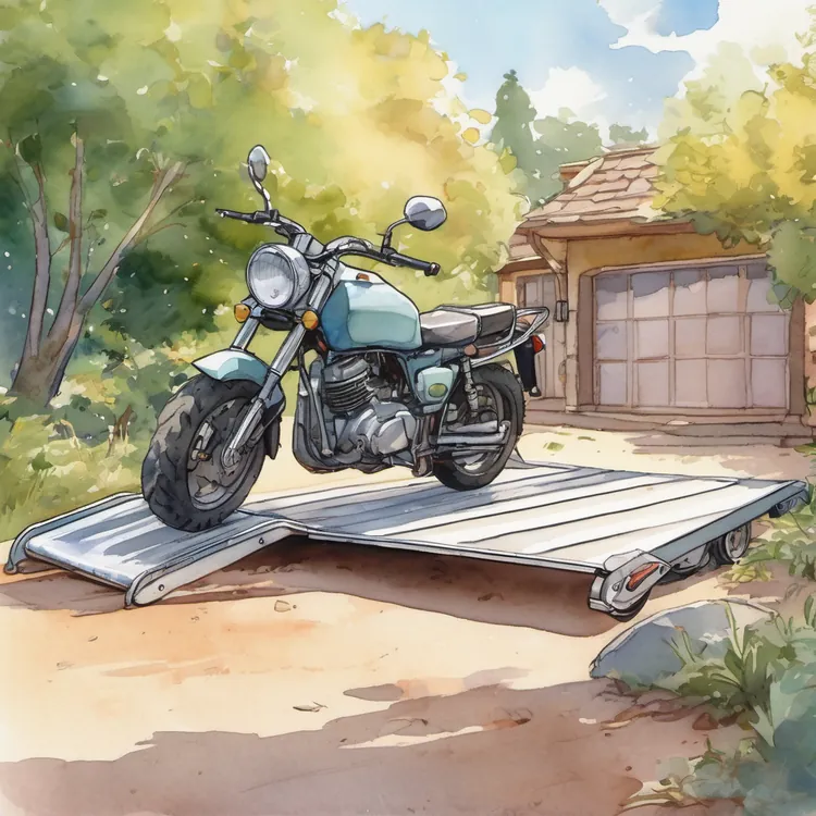 三折式機車登車板 新款上架 示意插圖