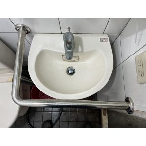 洗臉盆不鏽鋼安全扶手 管徑38.1mm 台灣製造